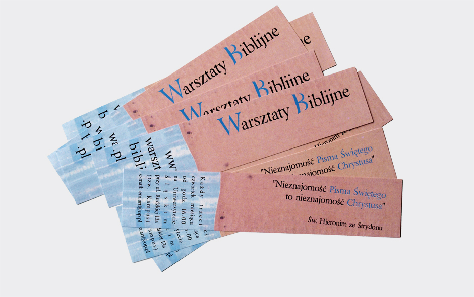 Bible Workshops - bookmark
